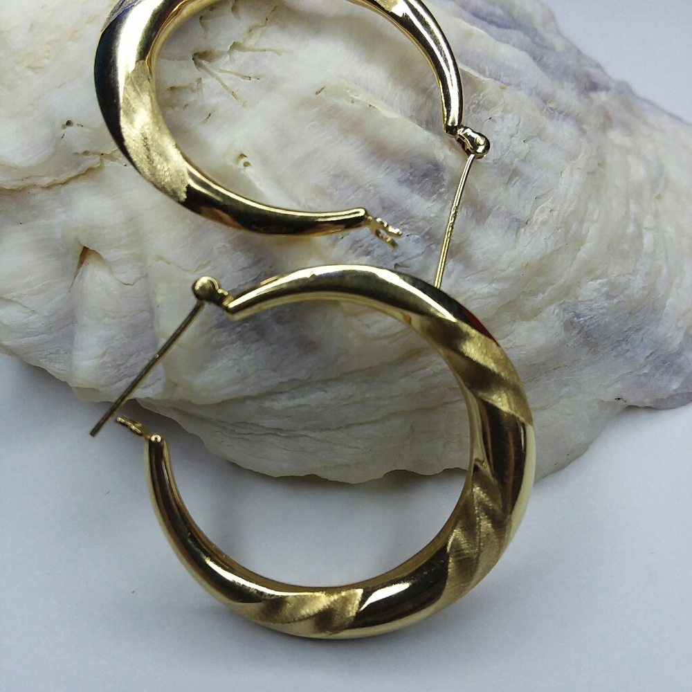 14k hoops